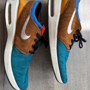 Size 12 - Nike Air Max Janoski 2 SB Geode Teal Tan knit sneakers